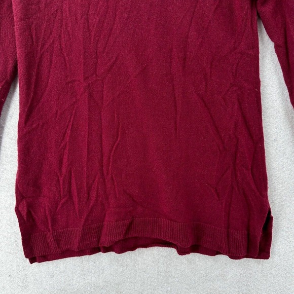 Neiman Marcus 100% Cashmere Sweater Womens MEDIUM Red Long Sleeve Love Heart - Picture 7 of 14